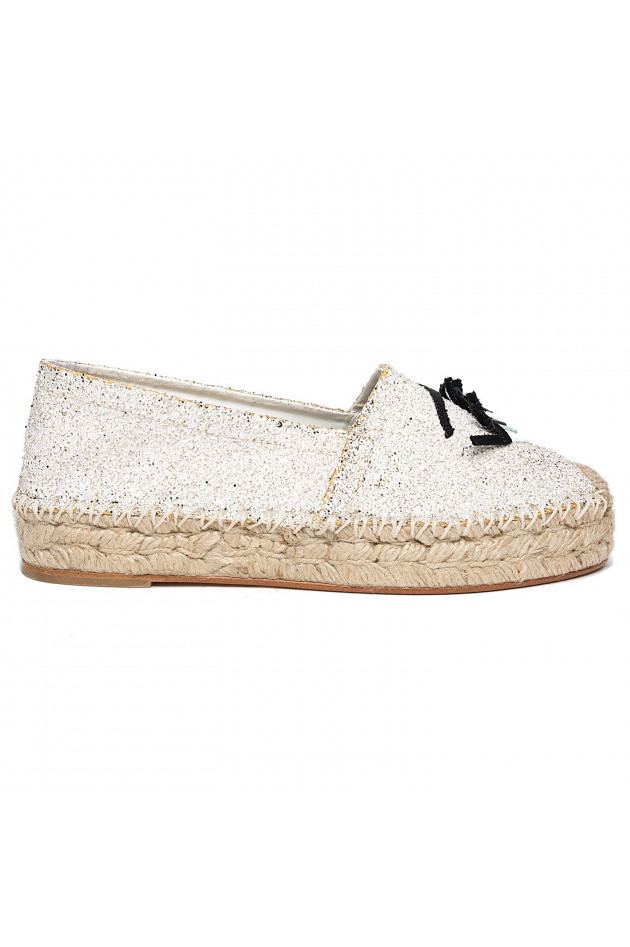 Chiara Ferragni Espadrille FLIRTING in Weiß/Gold