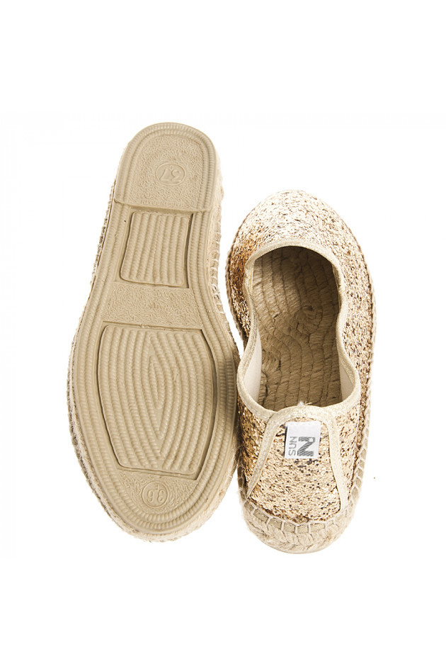 Sun N Shoes Espandrilles RAMONA in Glitter-Gold