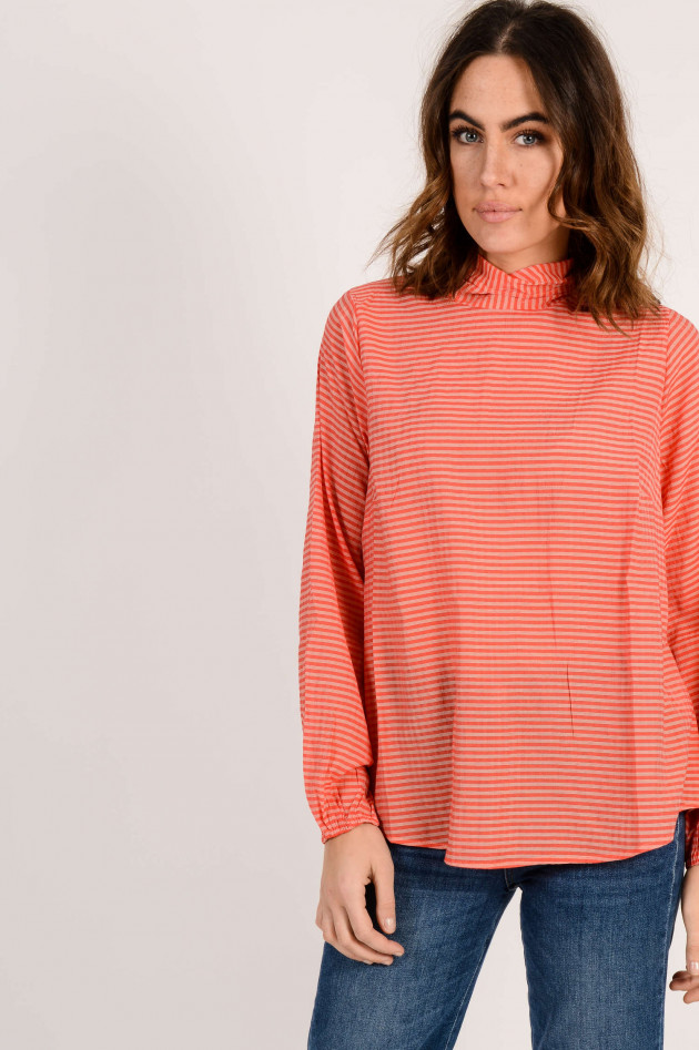 Essentiel Bluse mit Streifen in Orange