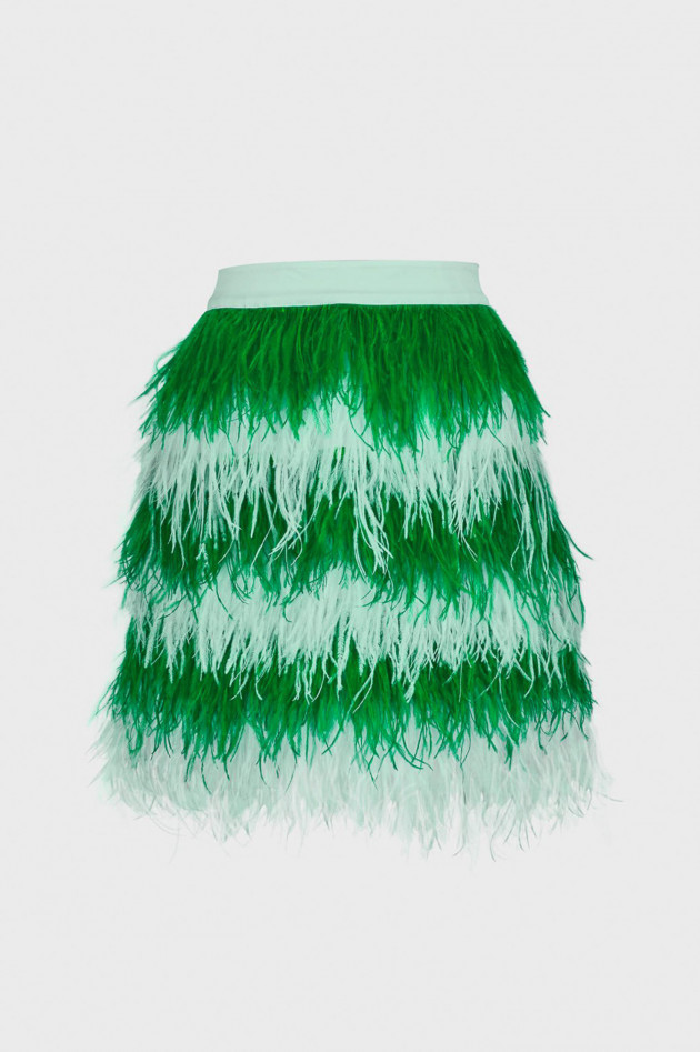 Essentiel Federrock in Mint/Grün gestreift