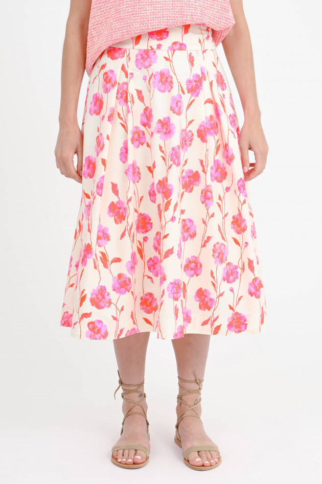 Essentiel Midi-Rock HOSANNA in Pink/Rot/Creme