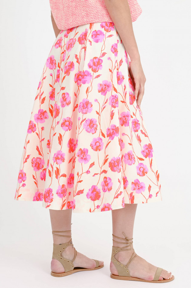 Essentiel Midi-Rock HOSANNA in Pink/Rot/Creme