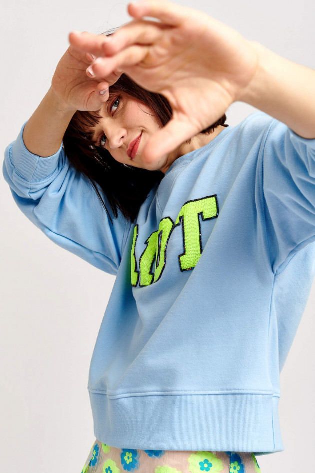 Essentiel Sweat RIOT in Hellblau/Neongelb