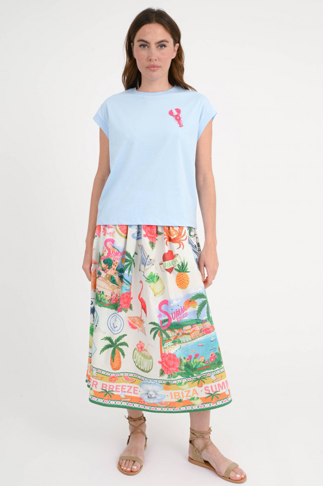 Essentiel Boxy T-Shirt HOBSTER in Hellblau