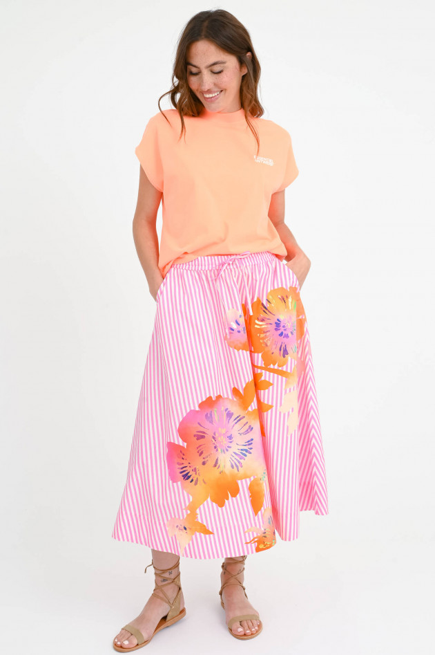 Essentiel Boxy T-Shirt HALARM in Neon Orange