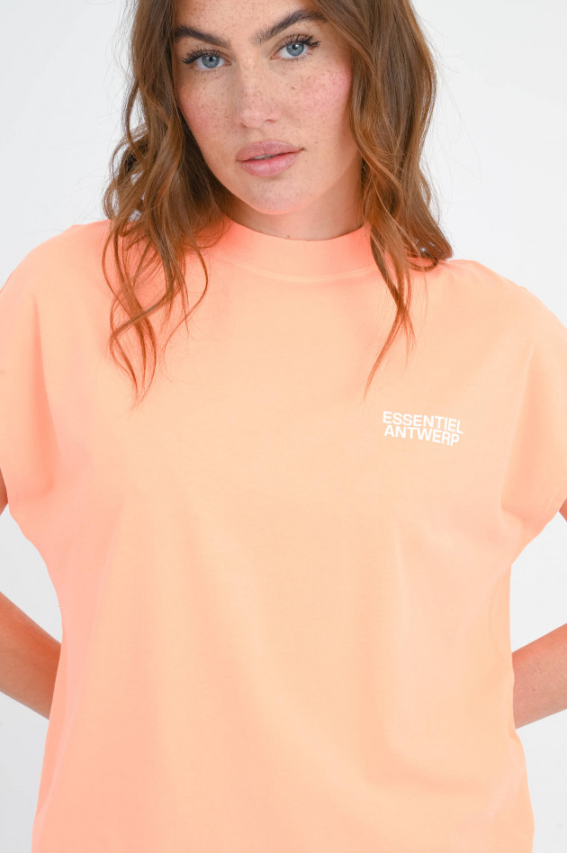 Essentiel Boxy T-Shirt HALARM in Neon Orange