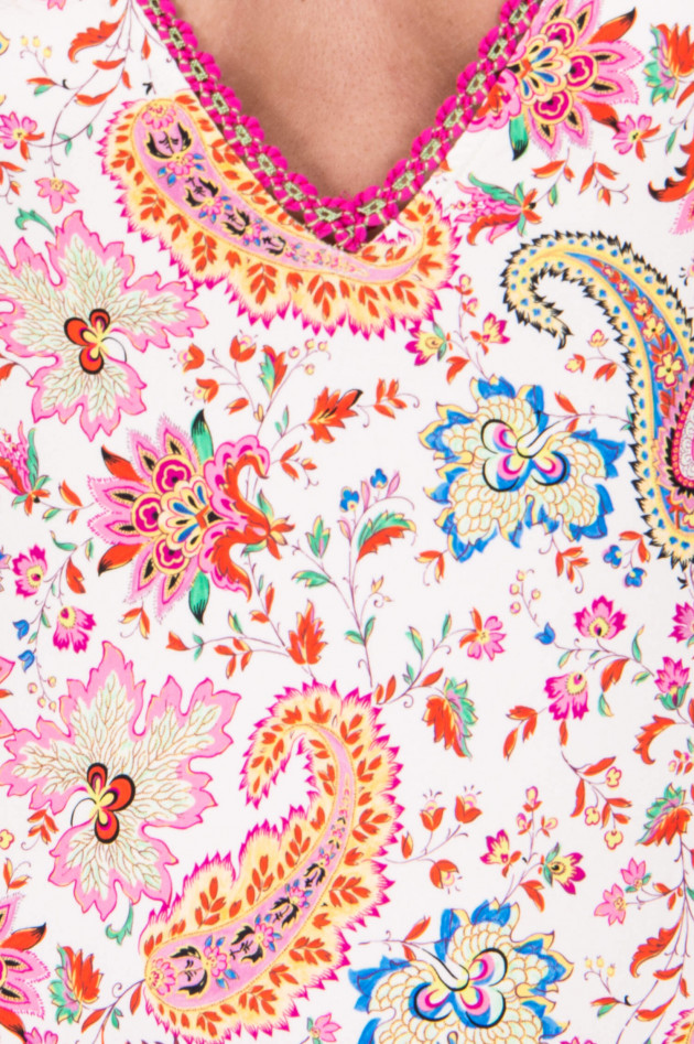 Etro Badeanzug im floralem Design in Pink gemustert