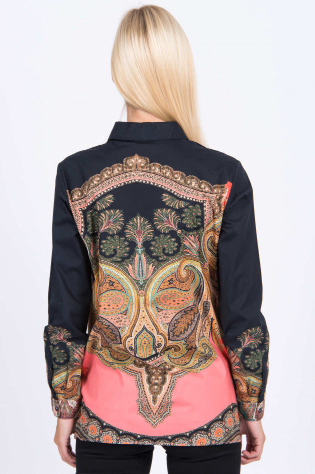 Etro Bluse in Schwarz gemustert