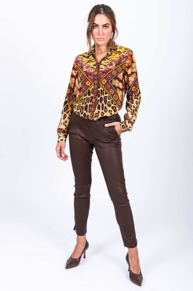 Etro Seidenbluse im Animal-Ethno-Design