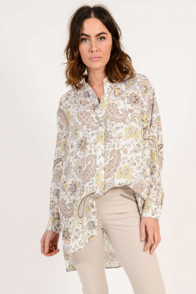 Etro Bluse mit Paisleymuster in Weiß