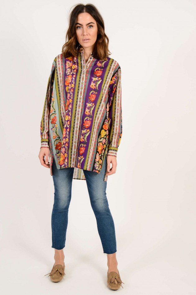 Etro Bluse aus Baumwolle mit Blumenmuster