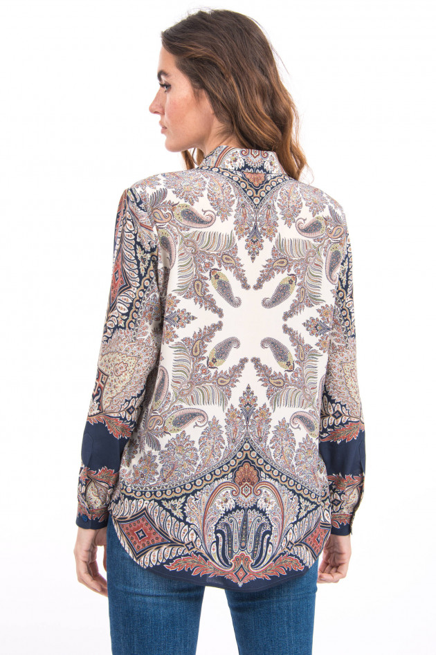 Etro Paisley Seidenbluse in Multicolor