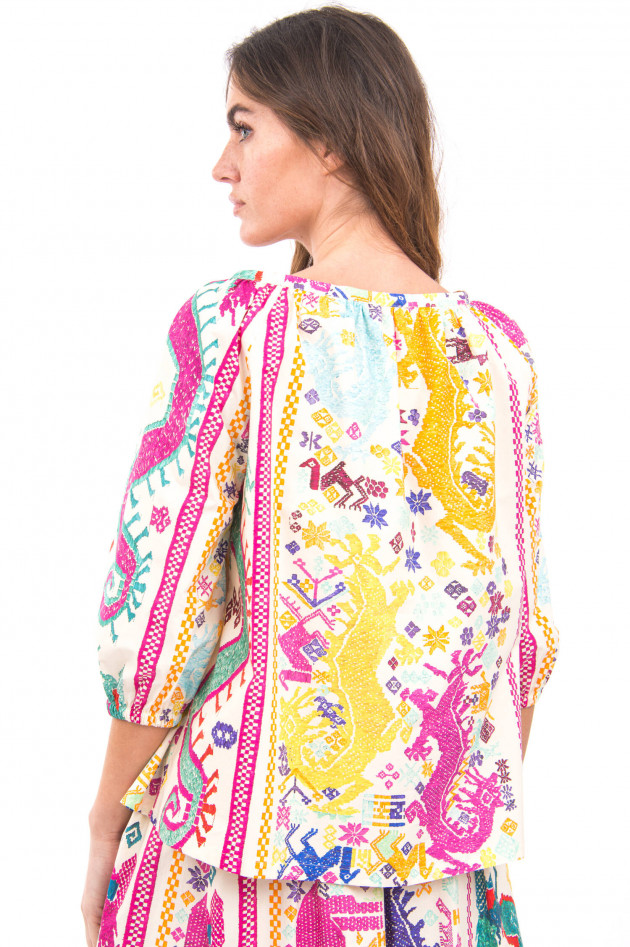 Etro Ethno-Bluse in Multicolor