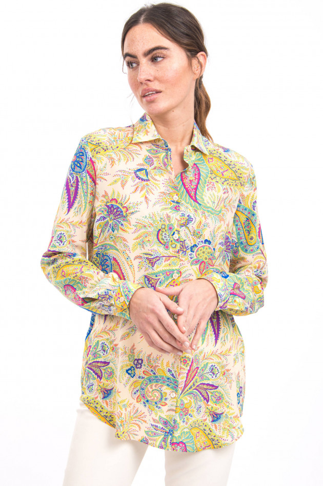 Etro Paisley-Bluse aus Seide in Multicolor