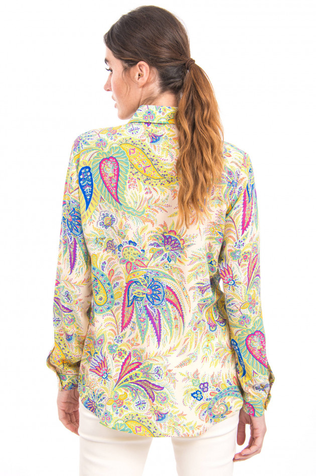 Etro Paisley-Bluse aus Seide in Multicolor
