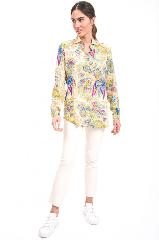 Etro Paisley-Bluse aus Seide in Multicolor