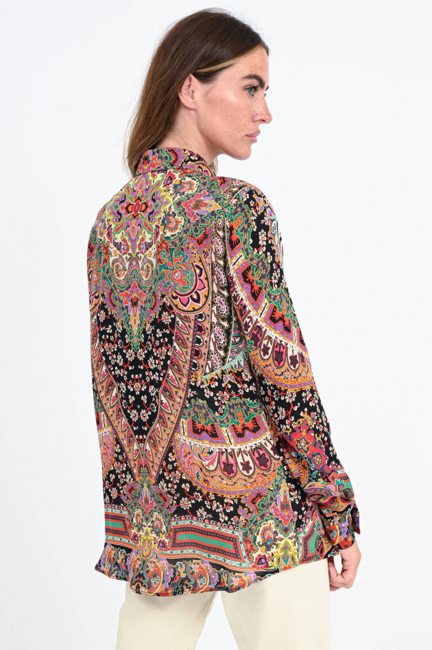 Etro Seidenbluse im Paisley-Design in Multicolor