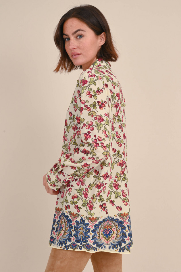 Etro Seidenbluse mit Berry-Print in Multicolor