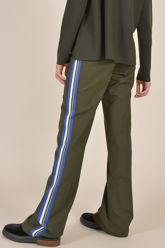 Etro Hose mit Seitenstreifen in Oliv