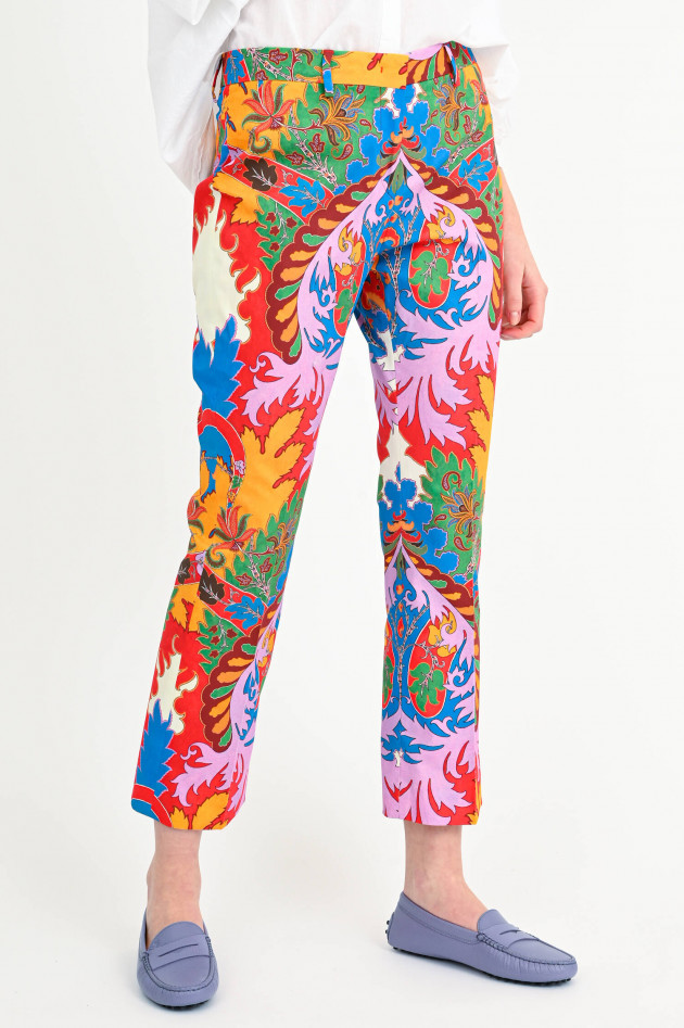 Etro Hose mit Allover-Muster in Multicolor