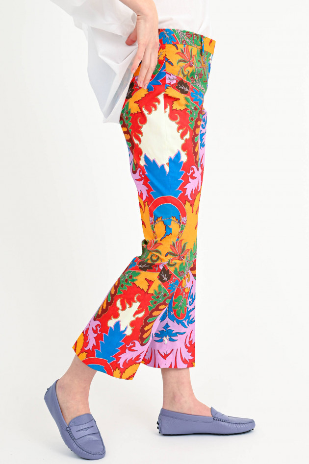 Etro Hose mit Allover-Muster in Multicolor