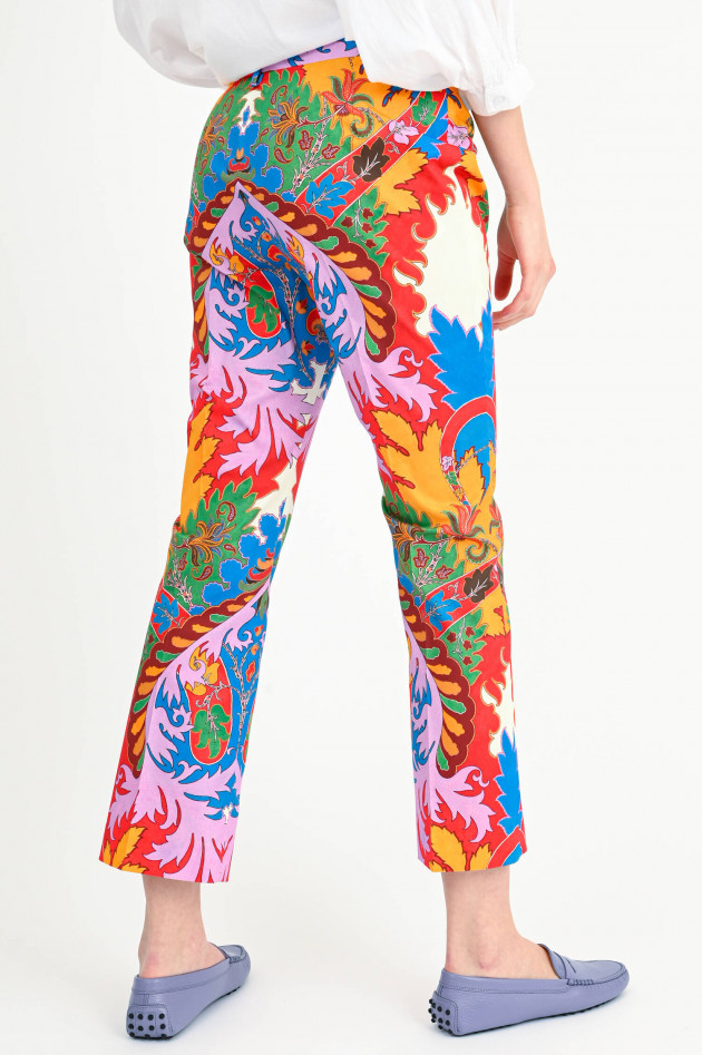 Etro Hose mit Allover-Muster in Multicolor