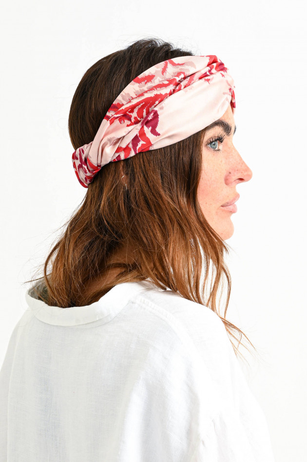 Etro Boho-Style Haarband in Rosa/Rot