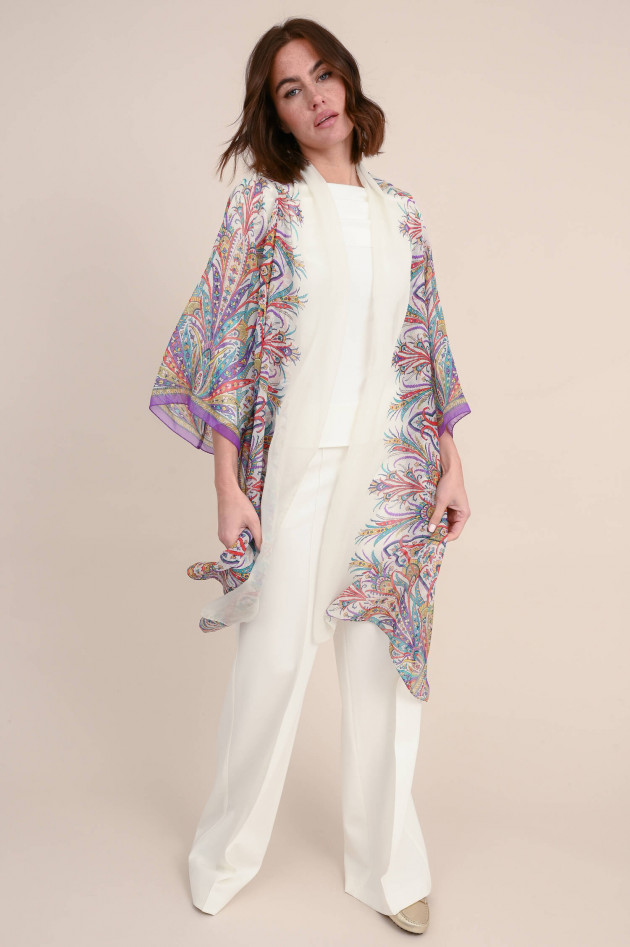 Etro Bolero-Jacke mit Print in Multicolor/Natur