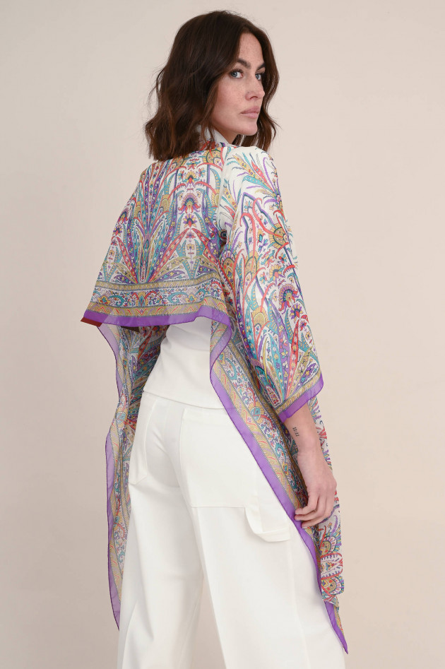 Etro Bolero-Jacke mit Print in Multicolor/Natur