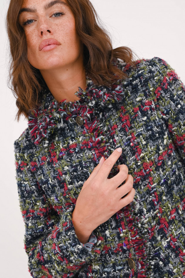 Etro Boucle-Jacke in Multicolor