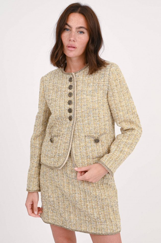 Etro Jacke aus Tweed-Bouclé in Multicolor/Gold