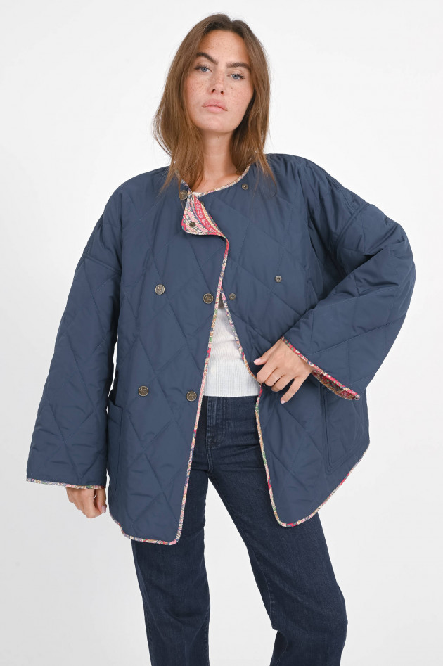 Etro Wende-Steppjacke in Multicolor/Blau