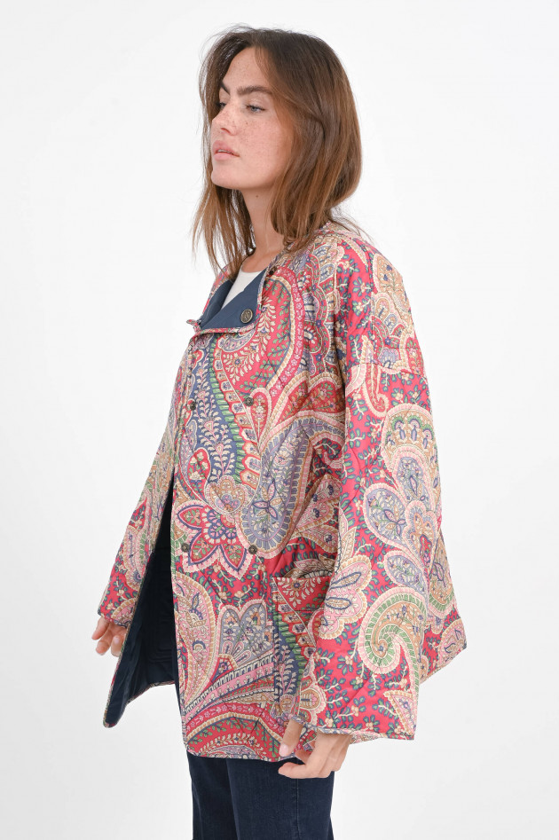 Etro Wende-Steppjacke in Multicolor/Blau