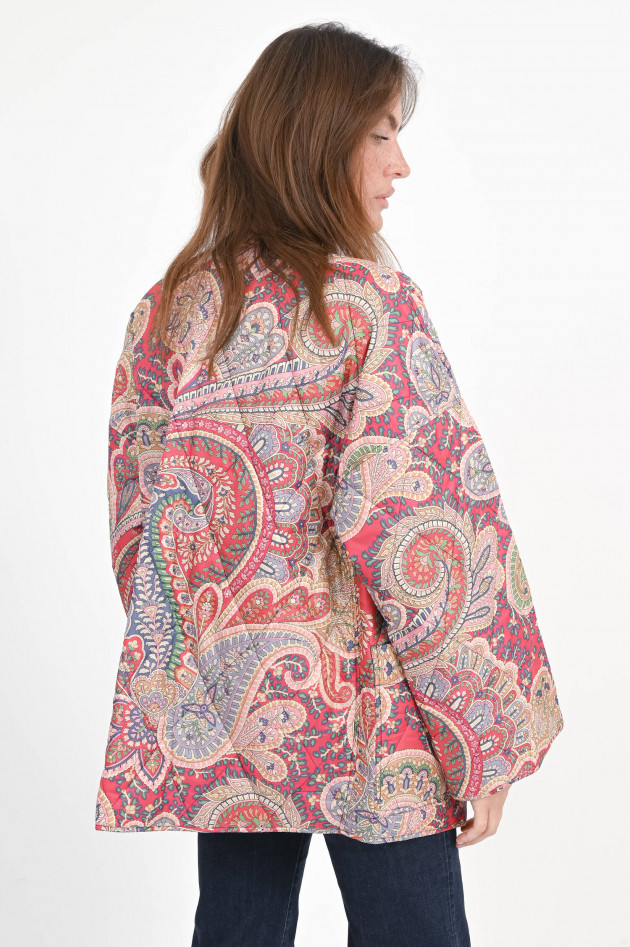 Etro Wende-Steppjacke in Multicolor/Blau