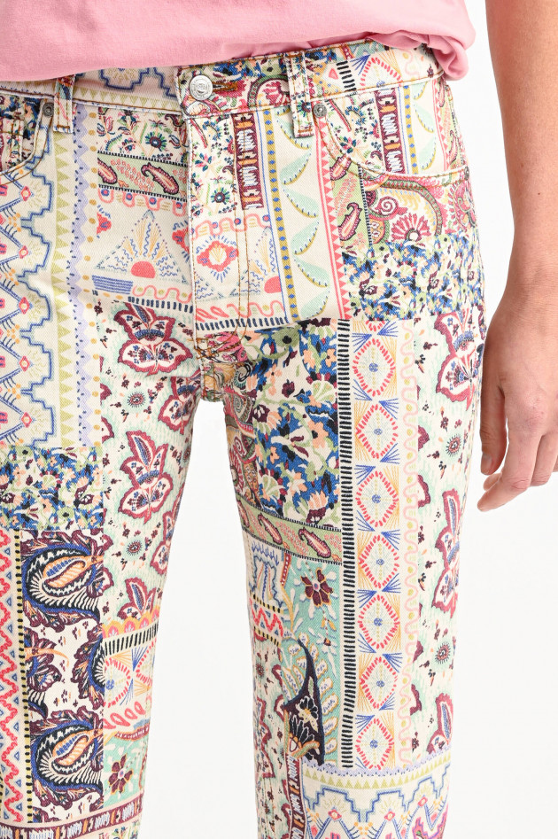 Etro Jeans mit Paisley-Musterung in Multicolor