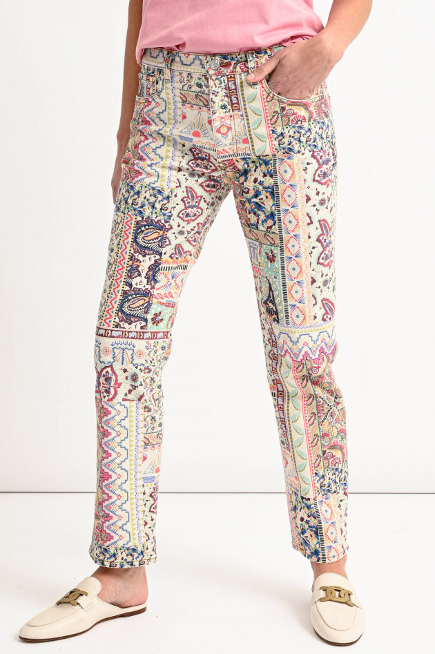 Etro Jeans mit Paisley-Musterung in Multicolor