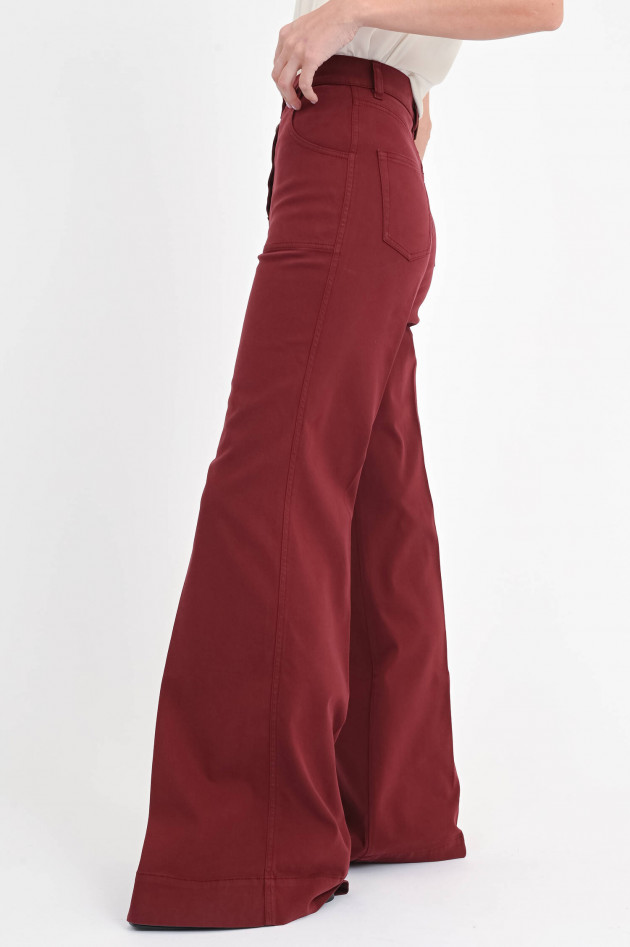 Etro Hose mi Knopfleiste in Bordeaux