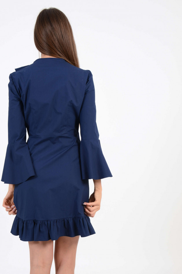 Etro Kleid mit Rüschen in Navy