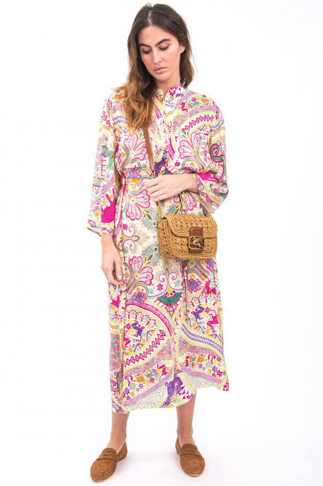 Etro Paisley Maxi-Kleid in Multicolor