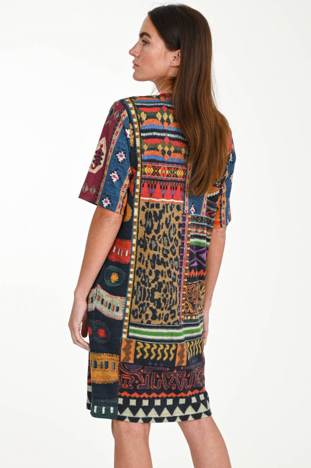 Etro Jerseykleid mit Strickprint in Multicolor