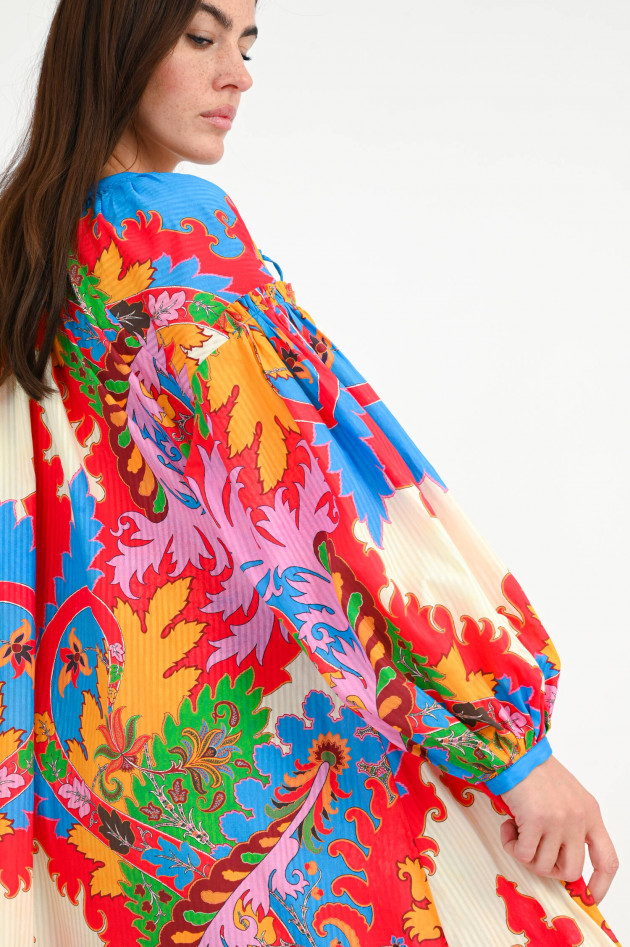 Etro Maxi Kleid mit Allover-Print in Multicolor