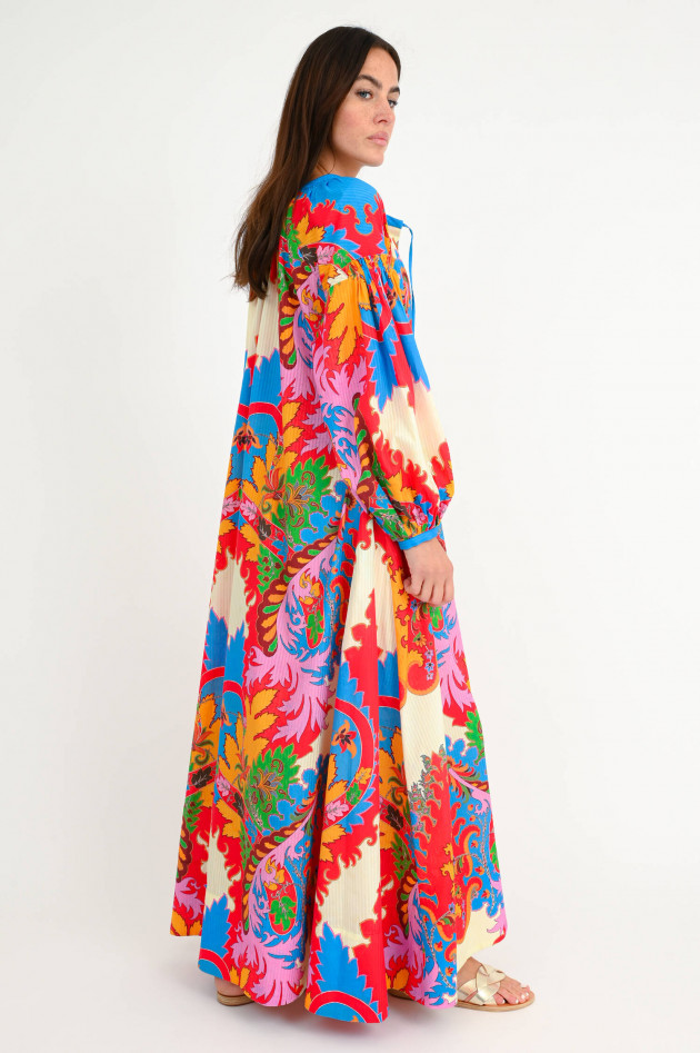 Etro Maxi Kleid mit Allover-Print in Multicolor