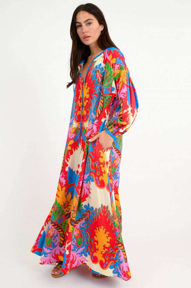 Etro Maxi Kleid mit Allover-Print in Multicolor