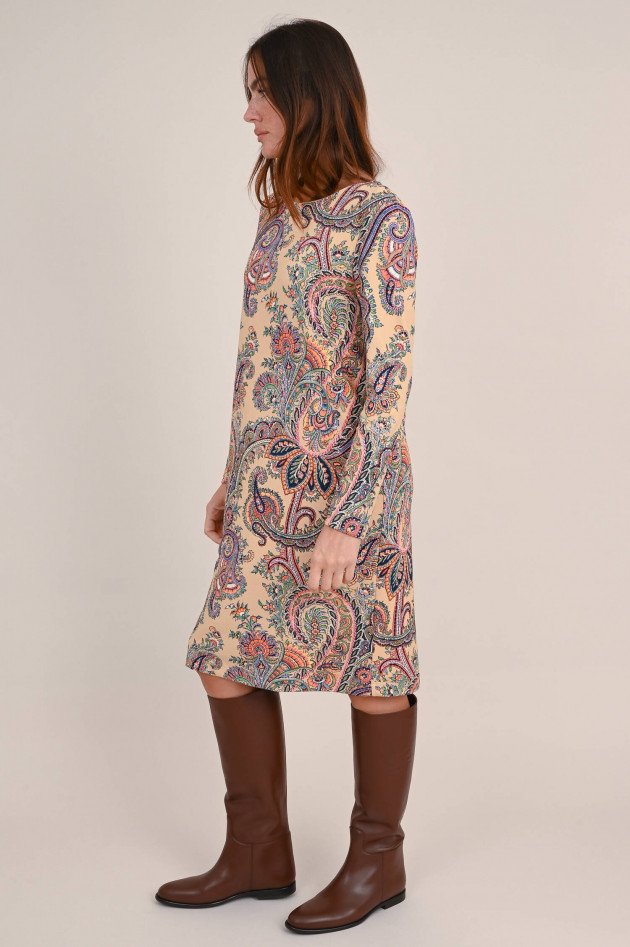 Etro Kleid mit Allover Paisley Muster in Multicolor