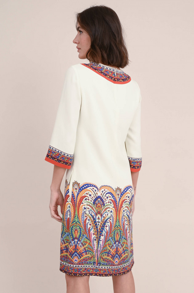Etro Kleid mit floralem Print in Creme/Multicolor