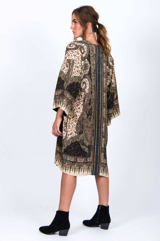 Etro Kimono in Oliv/Creme