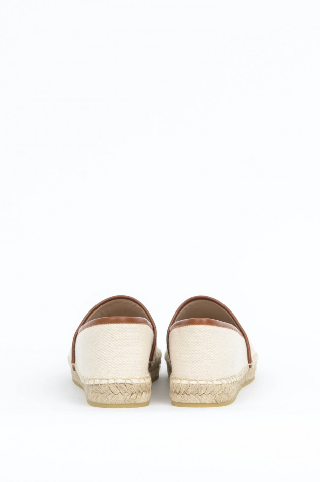 Etro Espadrillas mit Logo in Beige