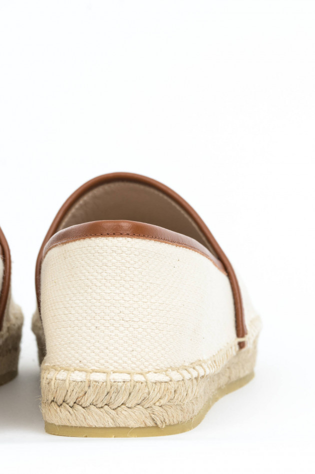 Etro Espadrillas mit Logo in Beige