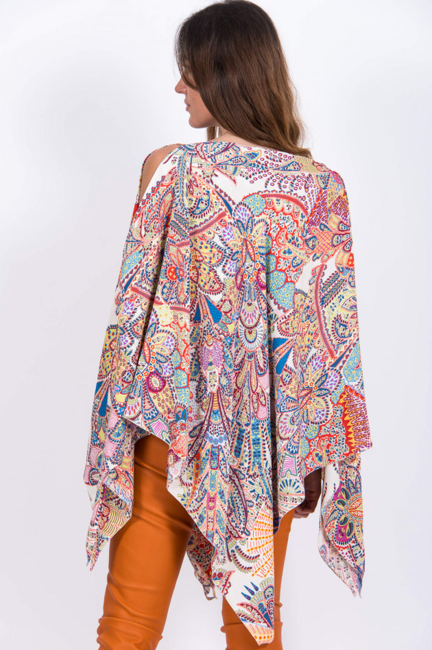 Etro Poncho im Paisley-Design in Multicolor