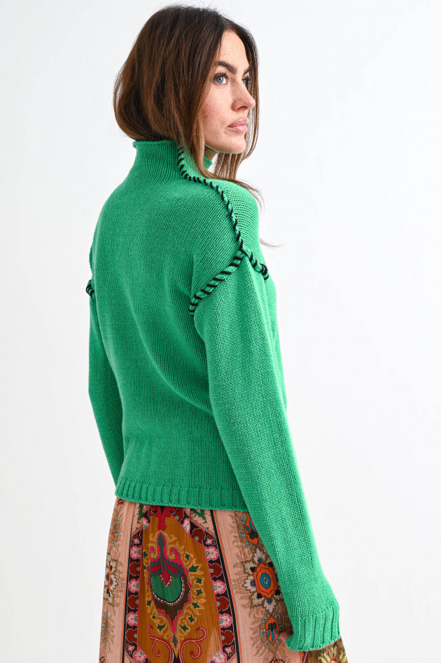 Etro Strickpullover mit Inside-Out-Nähten in Grün